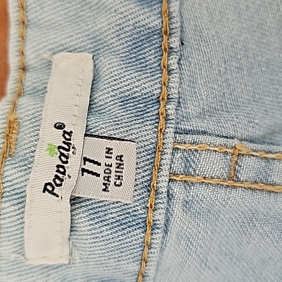 Papaya Women's High-Rise Mom Distressed Denim Pants Size 11 - Picture 6 of 12